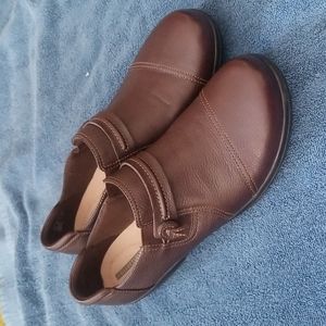 Clark's Cheyn Madi leather flats, women's size 12